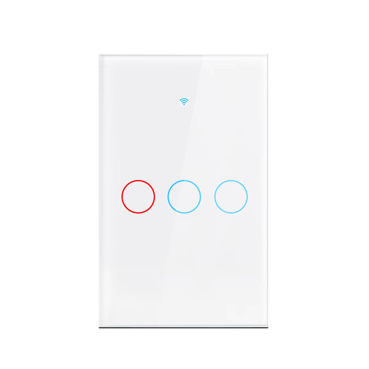 Smart Wifi Touch Switch No Neutral Wire Required Smart Home 1/2/3 Gang Light Switch 100-240V Works with Alexa Hey Google
