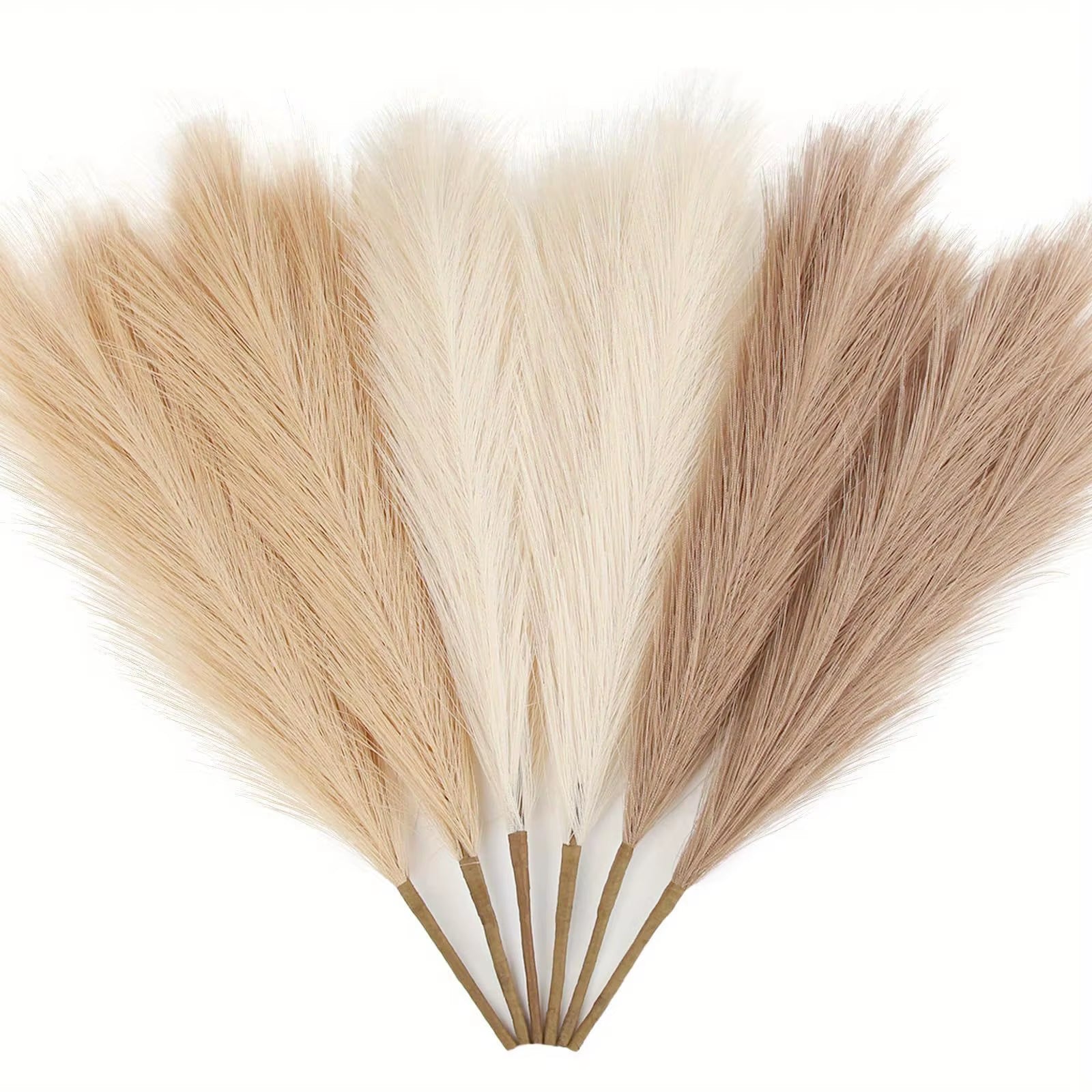 Enhance your decor with 6PCS artificial pampas grass! Perfect for DIY floral arrangements, weddings, or home and Christmas decorations. Elegant and long-lasting for any occasion!