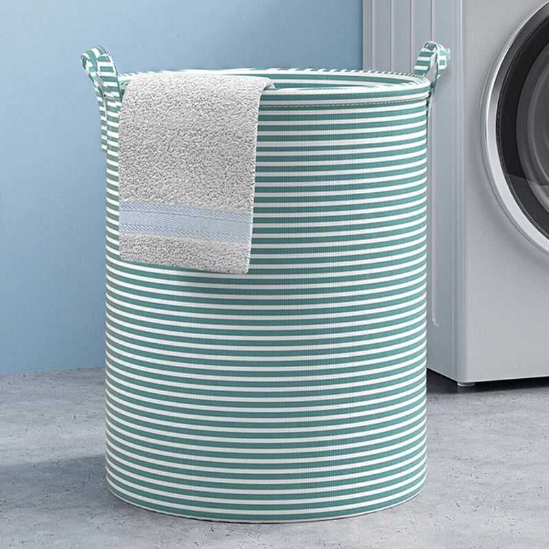 Foldable round Dirty Clothes Laundry Basket Household Bathroom Storage Bucket Toy Clothes Storage Bag Organizer