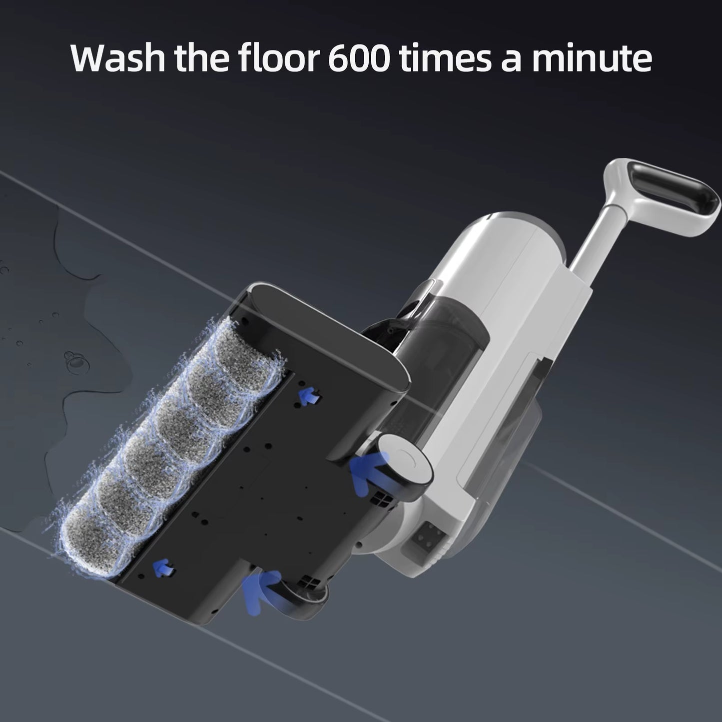 850Ml Water Tank Vacuum Cleaners Floor Care Washing Vacuum Cleaner 4 in 1 Portable Wet and Dry Cordless Vacuum Cleaner