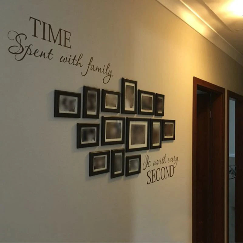 Transform your space with our Modern Home Wall Decal! This stylish family wall sticker adds a contemporary touch to your decor, enhancing any room without the need for photo frames. Perfect for living rooms, bedrooms, and more!