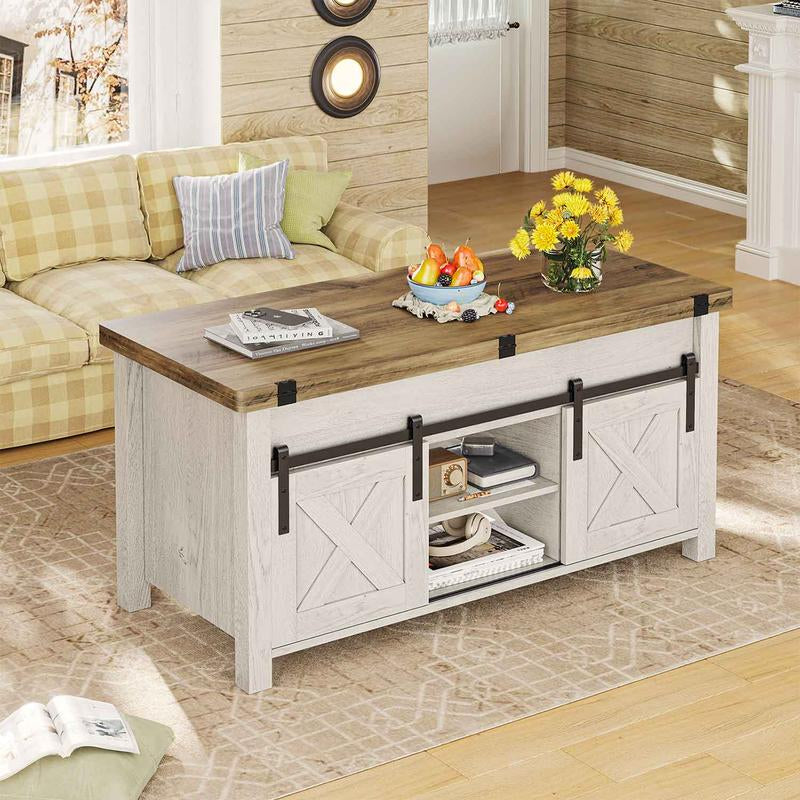 Discover the SEDETA Lift Top Coffee Table! This 4-in-1 multifunctional table transforms from a stylish coffee table to a dining table, featuring ample storage and a hidden compartment. Perfect for maximizing space in your living room!