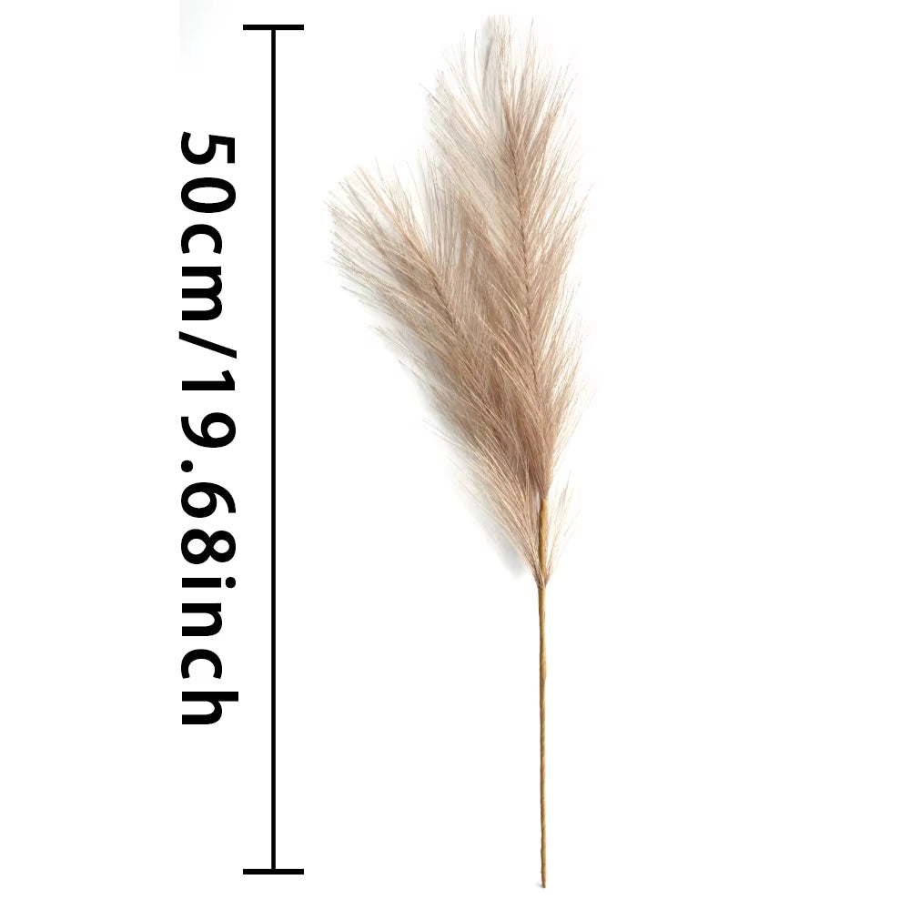 Enhance your decor with 6PCS artificial pampas grass! Perfect for DIY floral arrangements, weddings, or home and Christmas decorations. Elegant and long-lasting for any occasion!