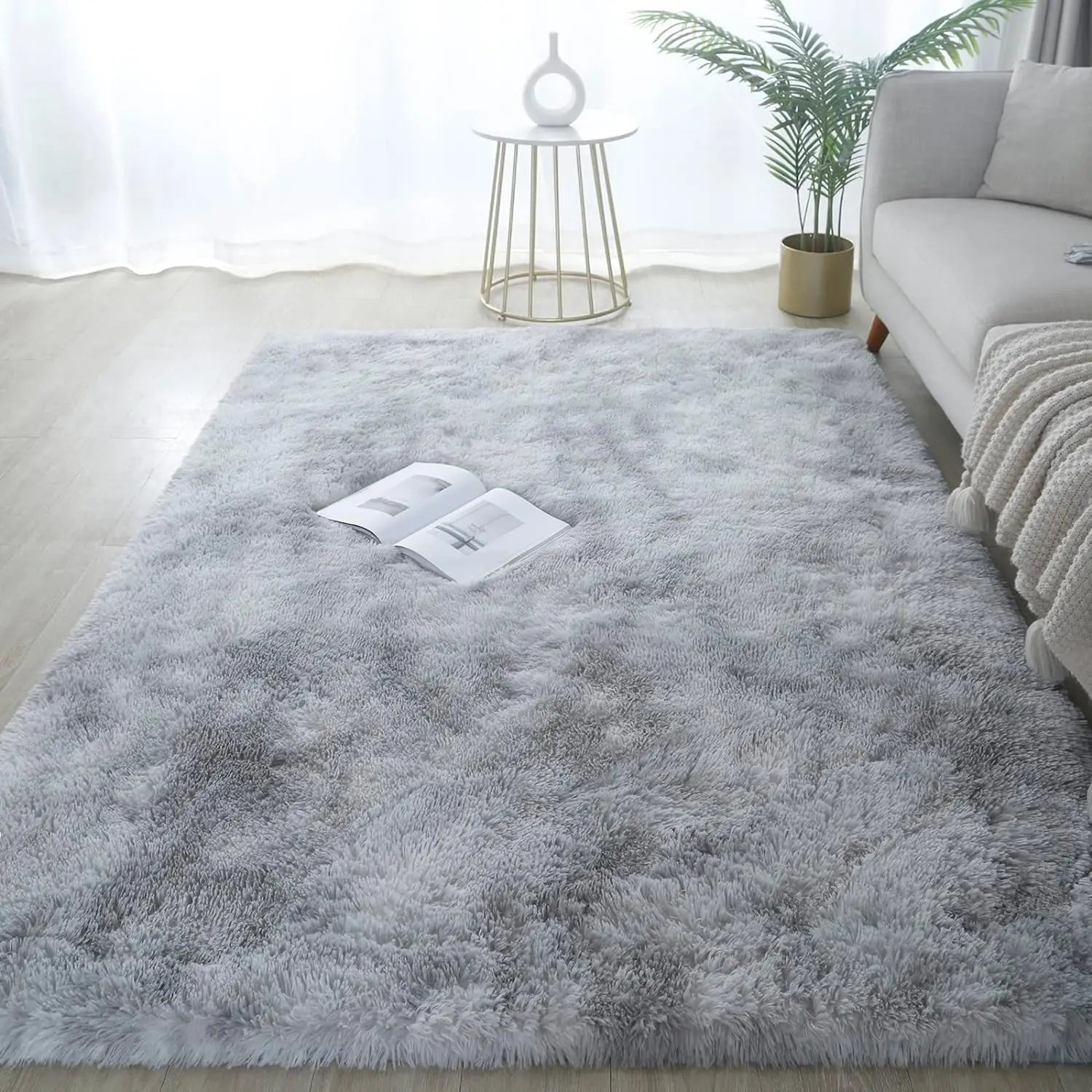 Fluffy Rugs for Bedroom Fuzzy Area Rugs for Living Room Soft Kids Carpet Non Slip Rugs for Hardwood Floors Room Decor
