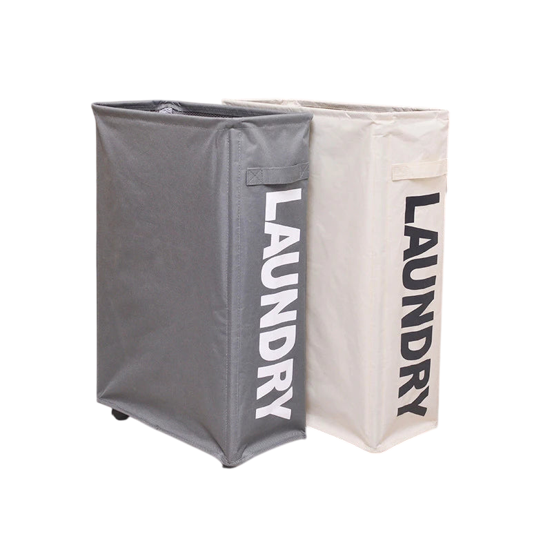 Simplify your laundry routine with our slim 22" rolling laundry basket! Tall, foldable, and waterproof, it features a sturdy stand and smooth wheels for easy transport. Ideal for small spaces and stylish homes—make organizing a breeze!