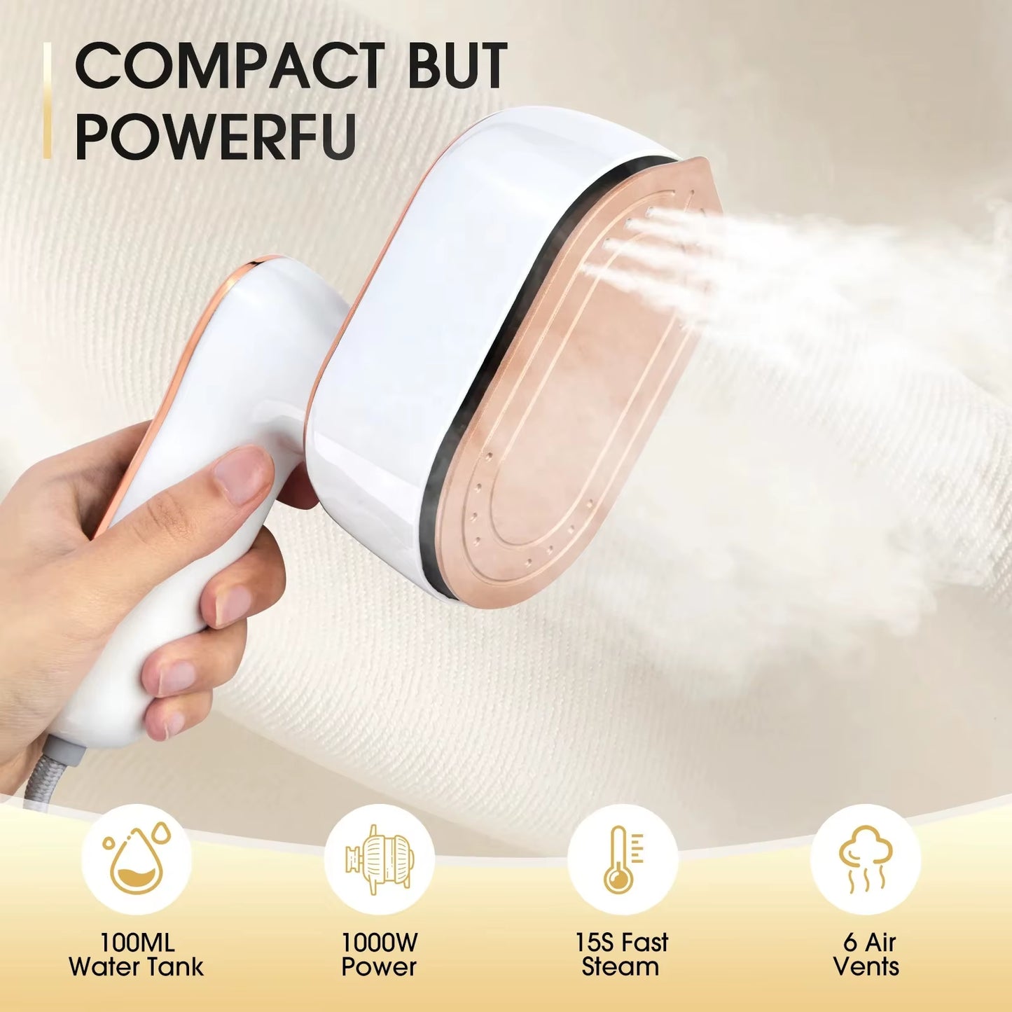 Introducing the PANCERKA Steamer Iron! This dual-use mini ironing machine is portable and handheld, perfect for travel. With three adjustable steam speeds, it tackles tough wrinkles effortlessly, keeping your clothes looking fresh anytime, anywhere!