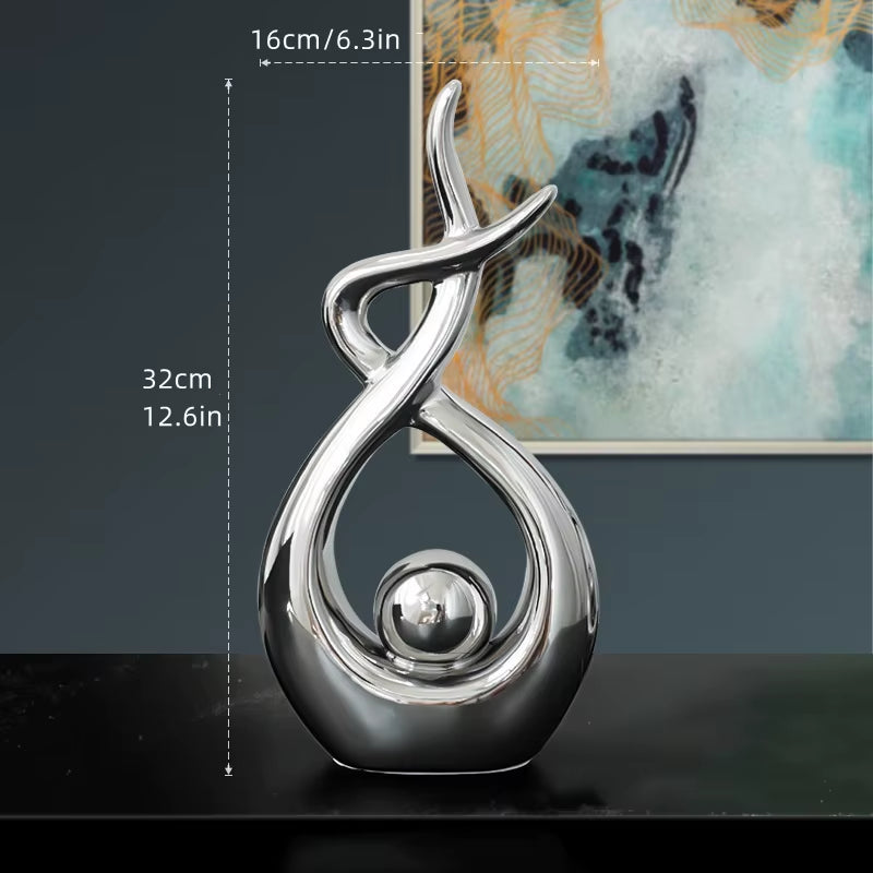 Elevate your home decor with our Ceramic Sculptures! These abstract statues are luxurious porcelain figurines that add a modern touch to any room. Perfect for tables and elegant accents in your living space!