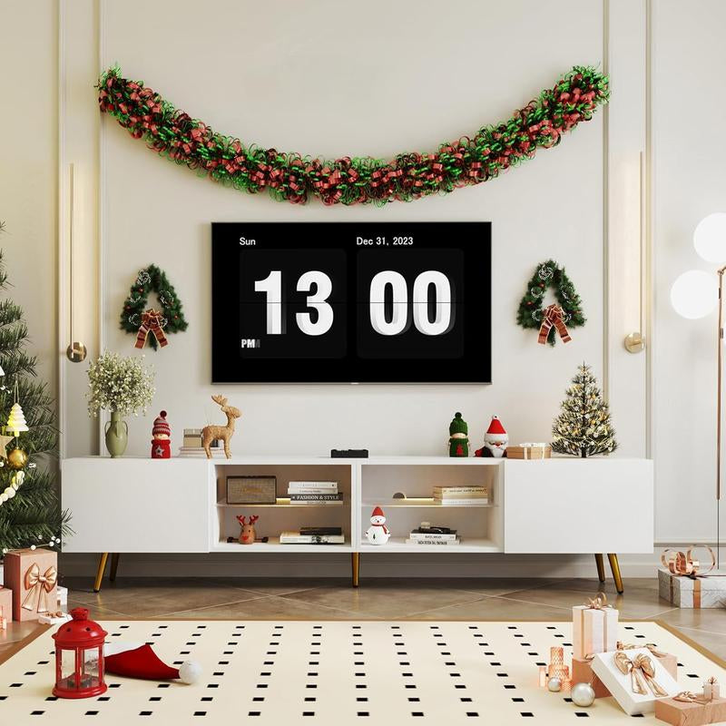 Upgrade your entertainment space with the Canmov 86 Inch LED TV Stand! This modern console supports TVs up to 85 inches and features stylish storage cabinets, making it perfect for organizing your living room essentials. Transform your home today!