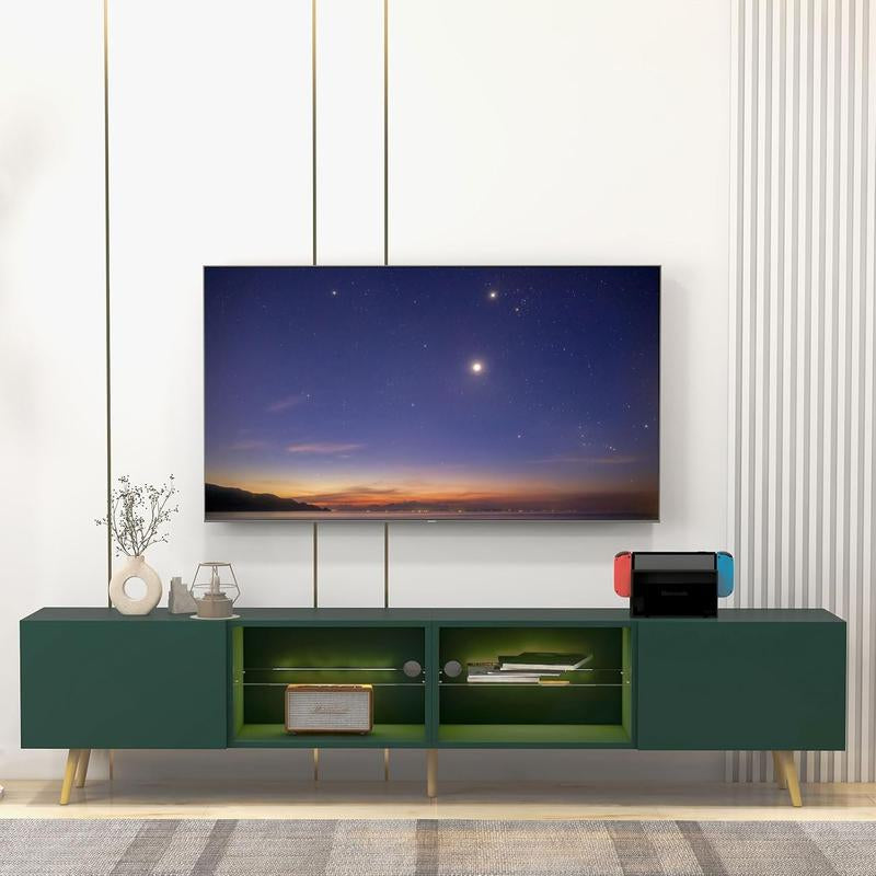 Upgrade your entertainment space with the Canmov 86 Inch LED TV Stand! This modern console supports TVs up to 85 inches and features stylish storage cabinets, making it perfect for organizing your living room essentials. Transform your home today!