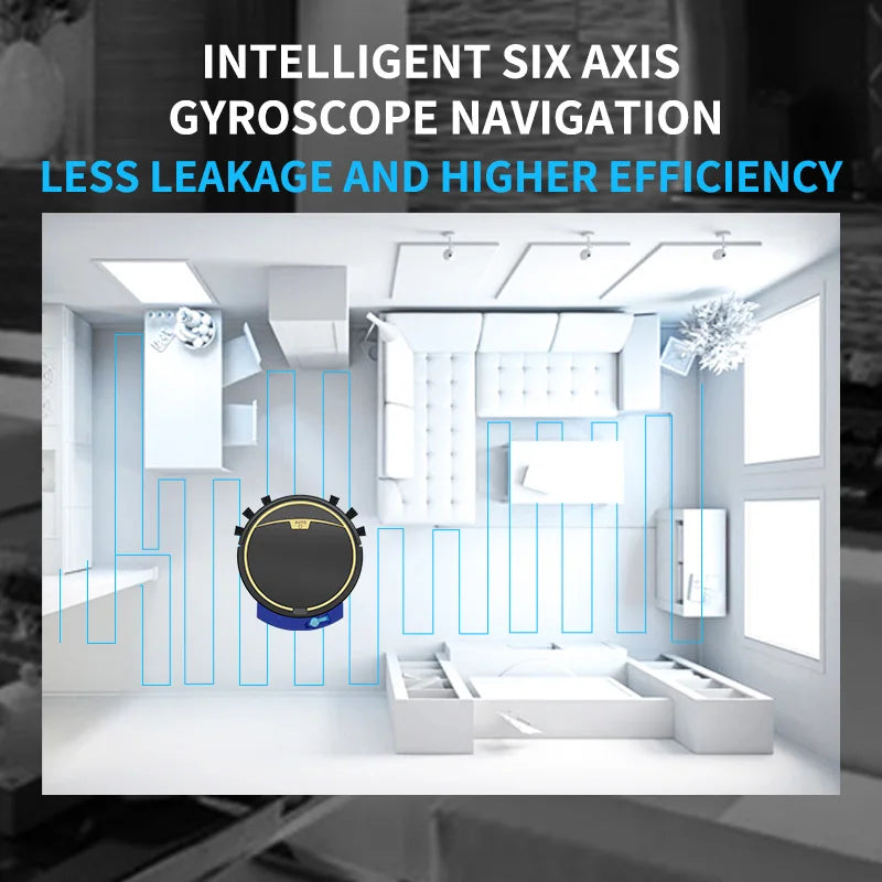 Robot Sweeper Vacuum Cleaner with Water Tank,3In1 Wet&Dry Intelligent Robot,Remote App Control,Robotic Vacuum Cleaners for Home