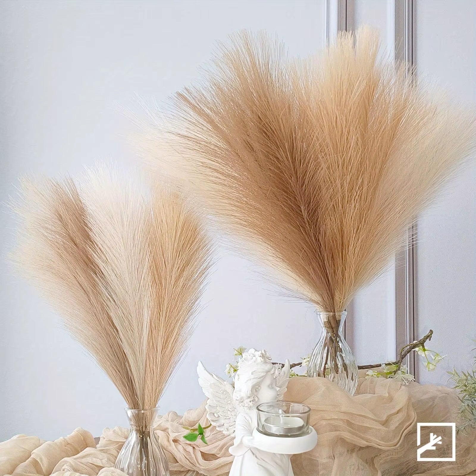 Enhance your decor with 6PCS artificial pampas grass! Perfect for DIY floral arrangements, weddings, or home and Christmas decorations. Elegant and long-lasting for any occasion!