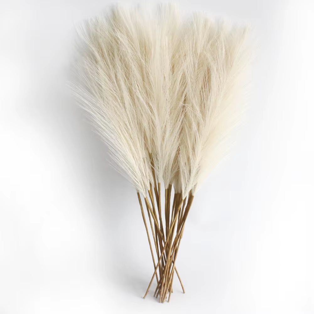Enhance your decor with 6PCS artificial pampas grass! Perfect for DIY floral arrangements, weddings, or home and Christmas decorations. Elegant and long-lasting for any occasion!