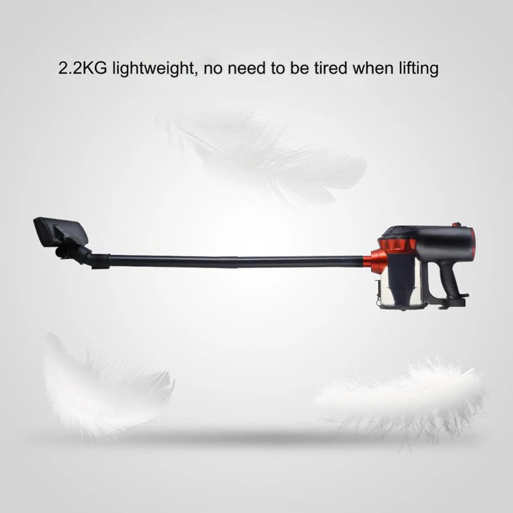 Clean effortlessly with our 600W Powerful Wired Stick Vacuum Cleaner! With 18Kpa suction, a 5-meter cable, and a spacious 1.5L dust box, it's perfect for all surfaces, including curtains and floors. Experience powerful cleaning today!