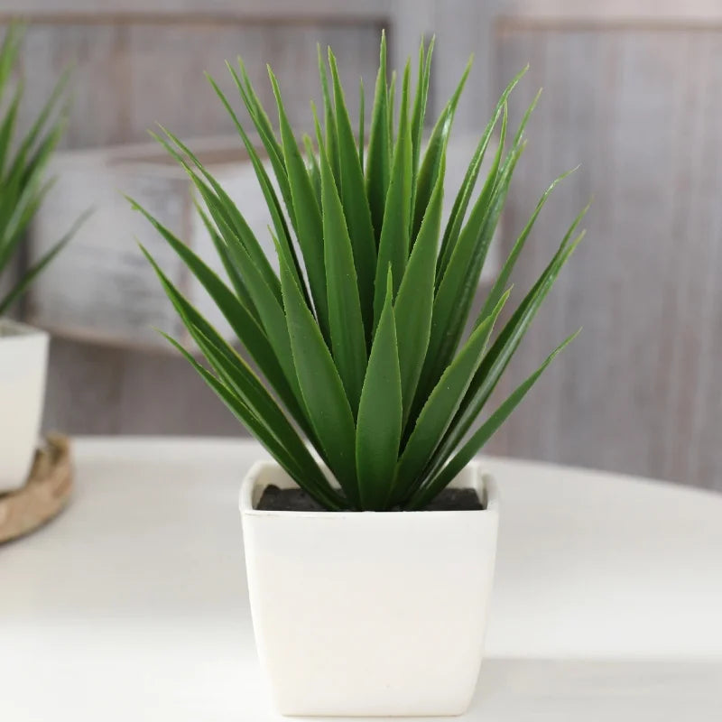 Durable potted plants for home decoration, perfect for offices, garden courtyards, or desk placement. Add life and charm to any space with a modern touch!
