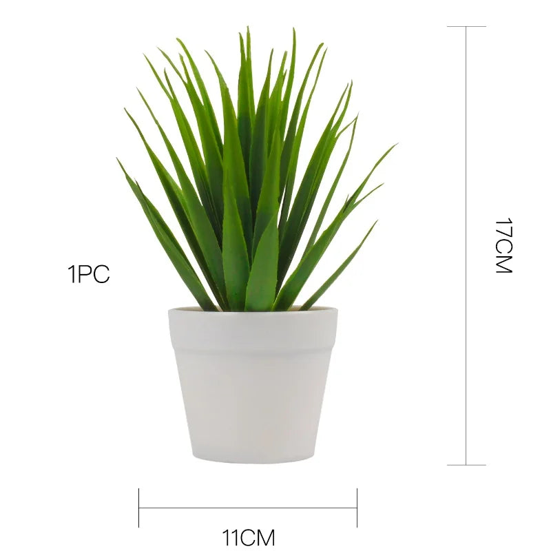 Durable potted plants for home decoration, perfect for offices, garden courtyards, or desk placement. Add life and charm to any space with a modern touch!