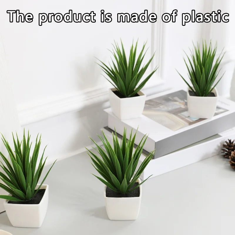 Durable potted plants for home decoration, perfect for offices, garden courtyards, or desk placement. Add life and charm to any space with a modern touch!