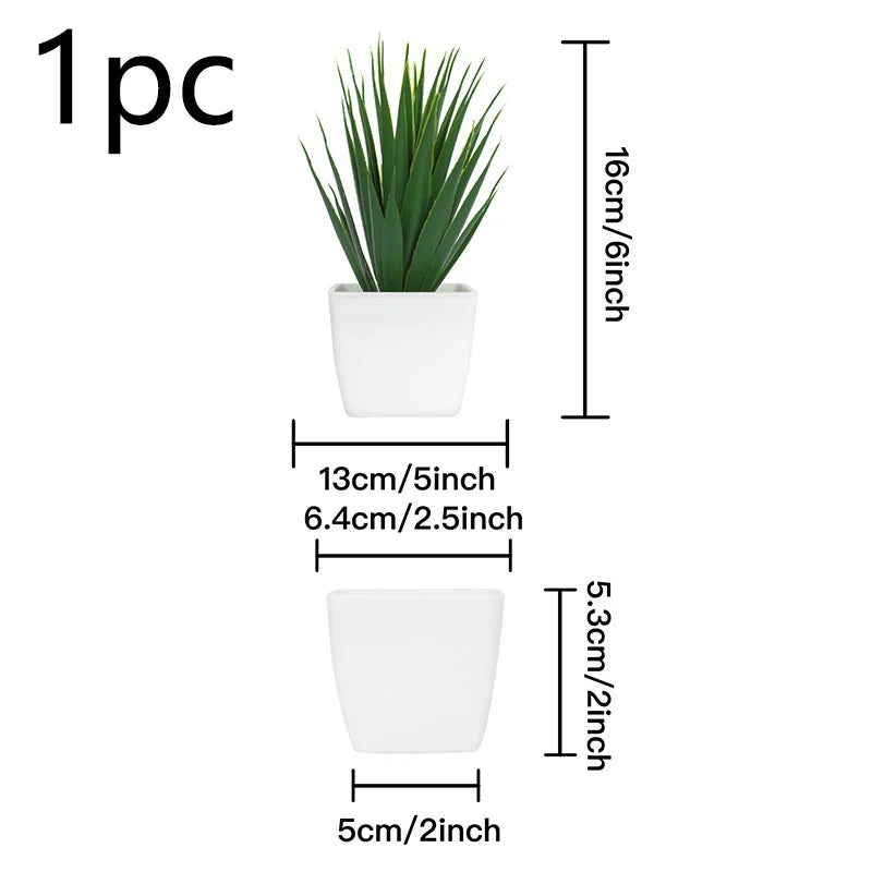 Durable potted plants for home decoration, perfect for offices, garden courtyards, or desk placement. Add life and charm to any space with a modern touch!