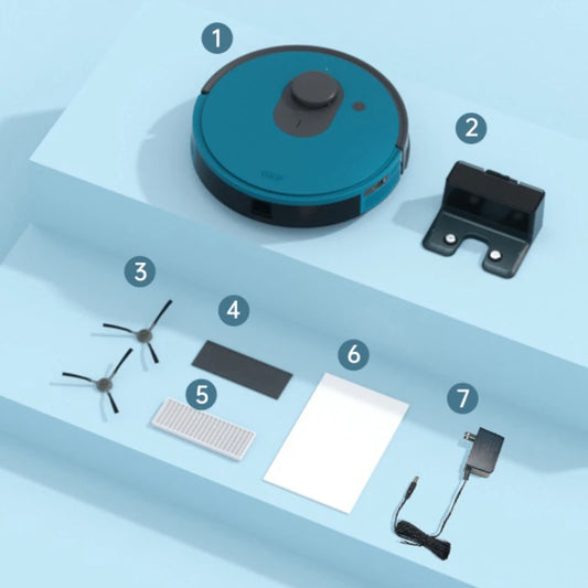 Lidar Robot Vacuum Cleaner 3800Pa Power Suction , Lidar Navigation Smart Home Appliance, Self-Charging, for Pet Hair,Carpet