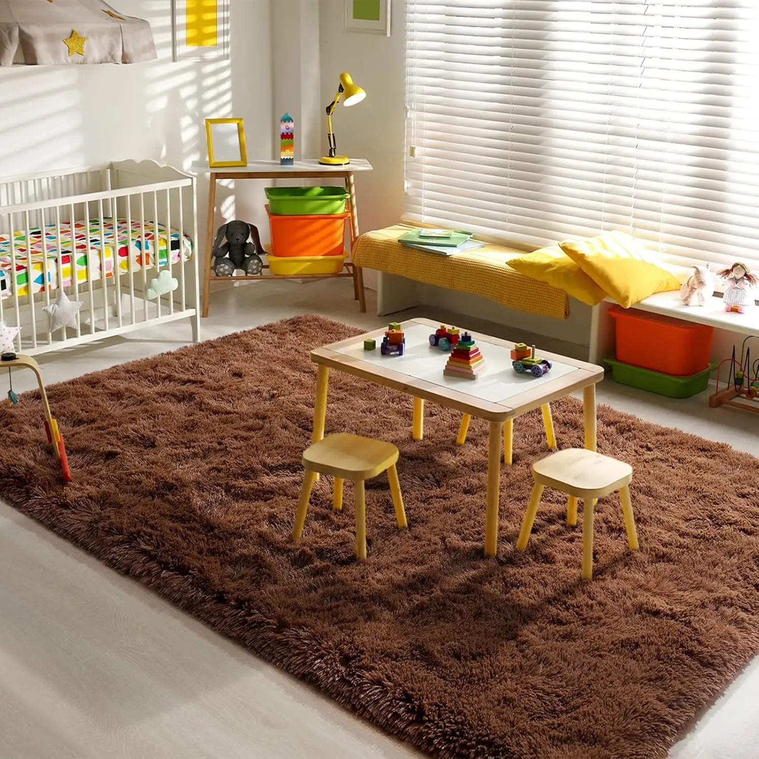 Fluffy Rugs for Bedroom Fuzzy Area Rugs for Living Room Soft Kids Carpet Non Slip Rugs for Hardwood Floors Room Decor