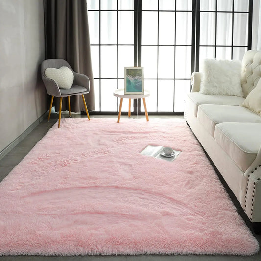 Fluffy Rugs for Bedroom Fuzzy Area Rugs for Living Room Soft Kids Carpet Non Slip Rugs for Hardwood Floors Room Decor