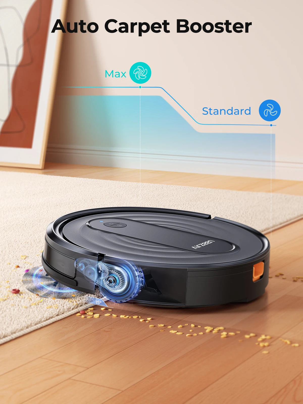 Airzeen Robot Vacuum and Mop Combo 3000Pa App/Alexa Control Scheduled Cleaning Self-Charging Robotic Vacuum Cleaner for Home
