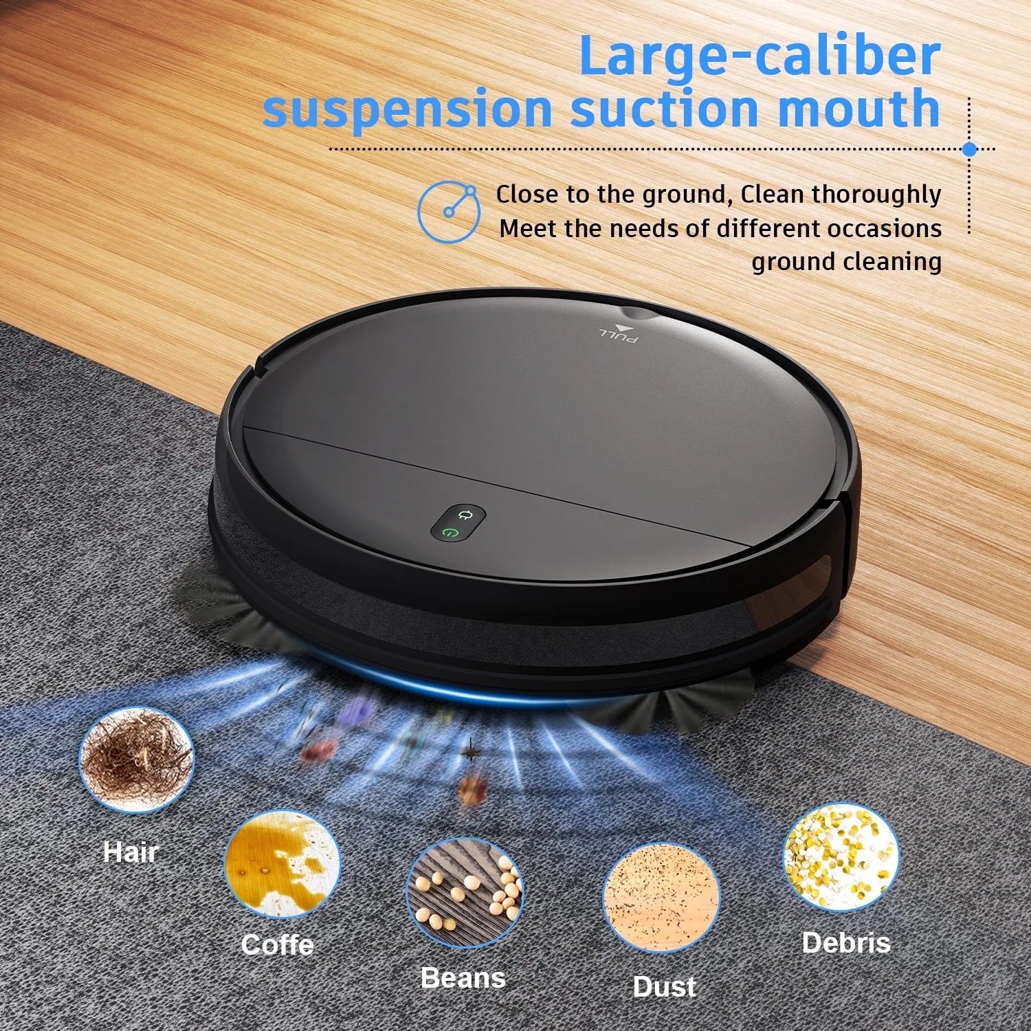 Robot Vacuum Cleaner, 2 in 1 Mop Combo for Pet Hair, Hard Floor