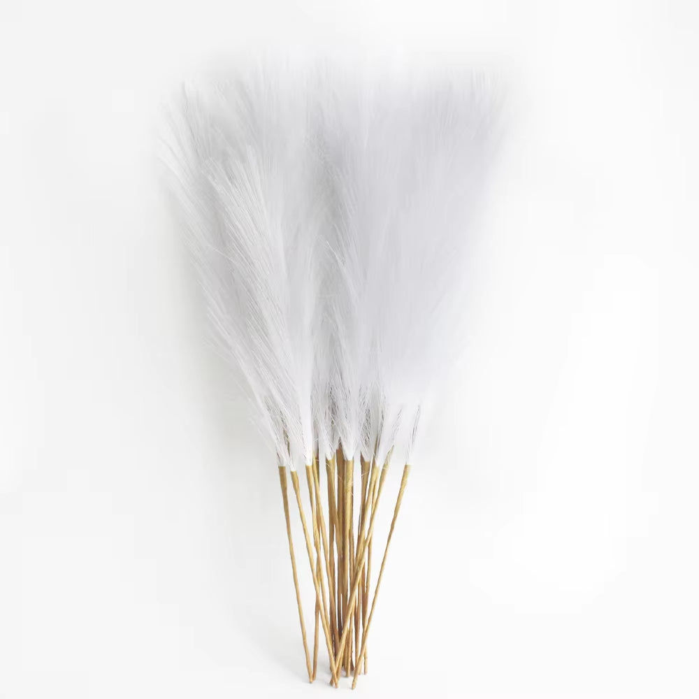Enhance your decor with 6PCS artificial pampas grass! Perfect for DIY floral arrangements, weddings, or home and Christmas decorations. Elegant and long-lasting for any occasion!