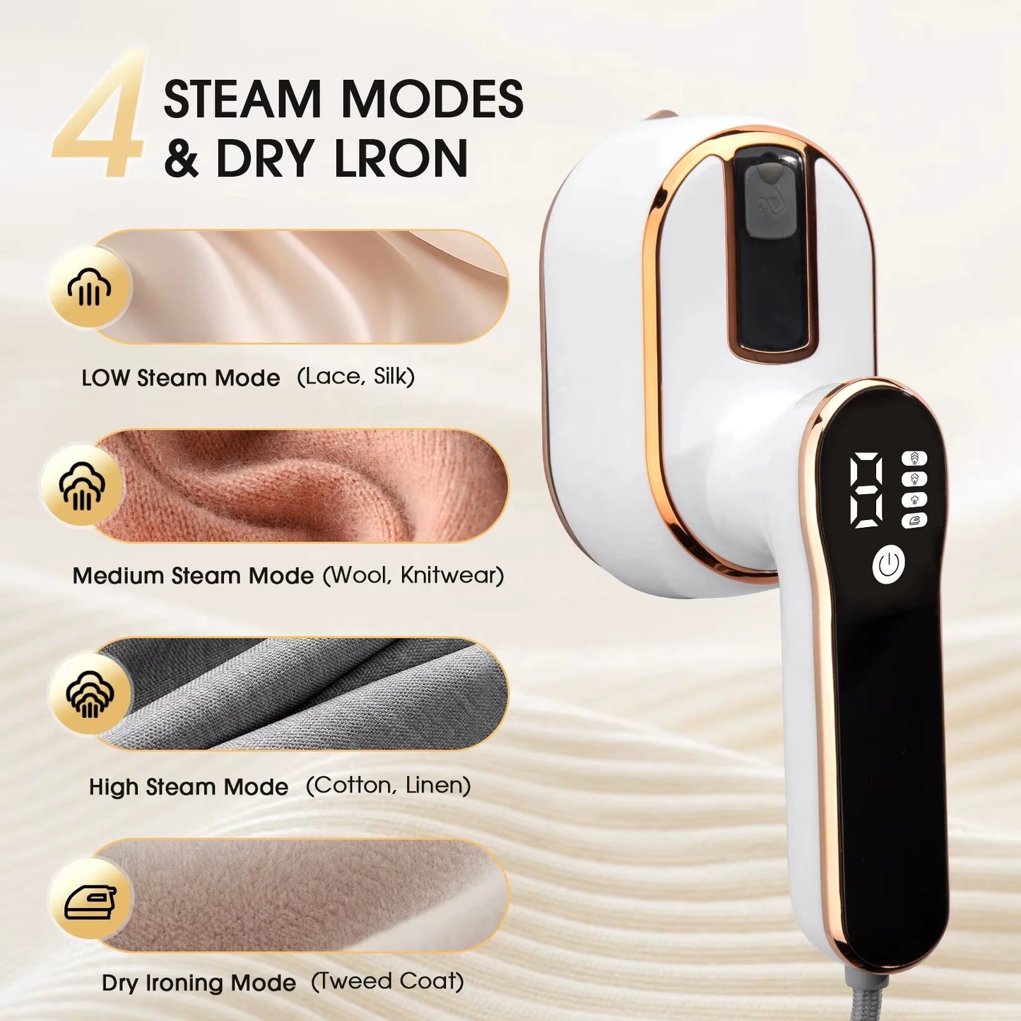 Introducing the PANCERKA Steamer Iron! This dual-use mini ironing machine is portable and handheld, perfect for travel. With three adjustable steam speeds, it tackles tough wrinkles effortlessly, keeping your clothes looking fresh anytime, anywhere!