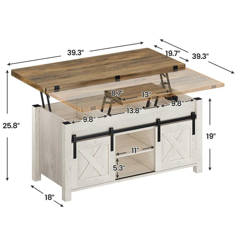 Discover the SEDETA Lift Top Coffee Table! This 4-in-1 multifunctional table transforms from a stylish coffee table to a dining table, featuring ample storage and a hidden compartment. Perfect for maximizing space in your living room!