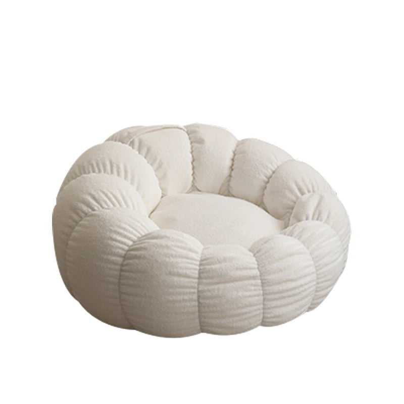 Relax in style with our modern lazy sofa chair! Perfect for balcony or living room, this small sofa with stool offers comfort and elegance for your bedroom or leisure space.
