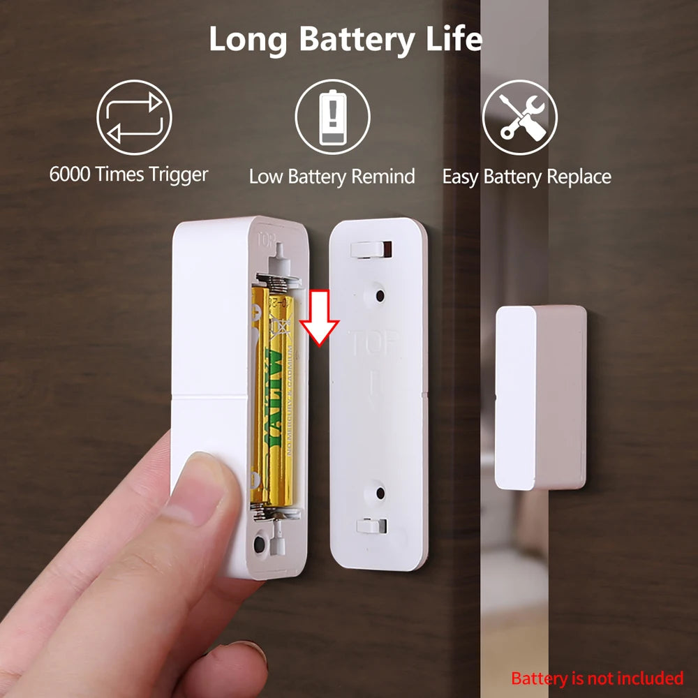 Enhance your security with the Tuya WiFi Zigbee Smart Door Sensor! Easily monitor door and window status with alerts for open/closed detection. Compatible with SmartLife, Google Home, and Alexa for seamless smart home integration!
