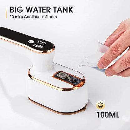 Introducing the PANCERKA Steamer Iron! This dual-use mini ironing machine is portable and handheld, perfect for travel. With three adjustable steam speeds, it tackles tough wrinkles effortlessly, keeping your clothes looking fresh anytime, anywhere!