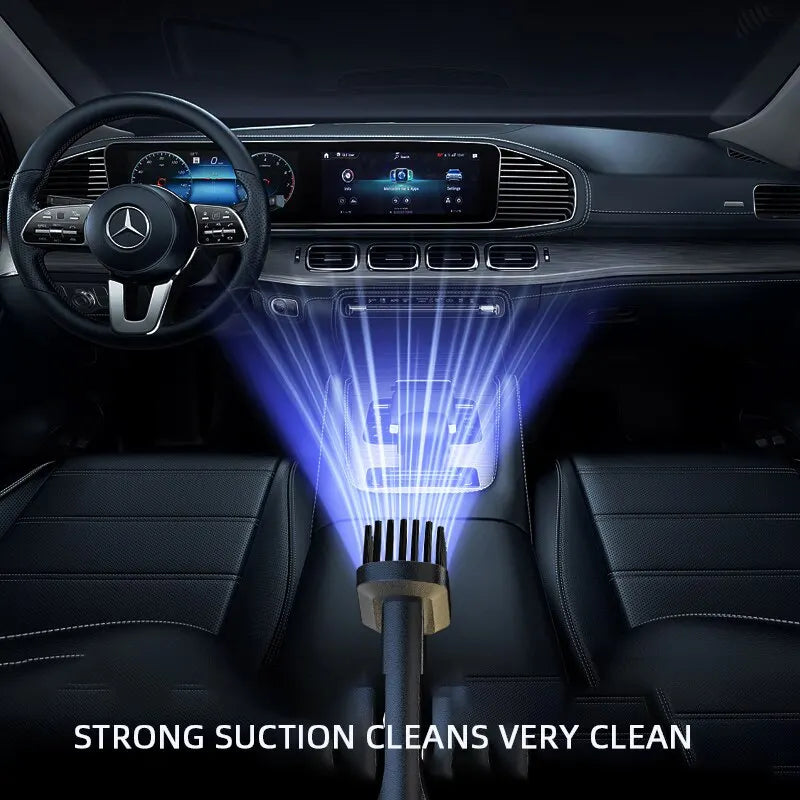 Cordless Handheld Vacuum Cleaner, Rechargeable Car Vacuum Cleaner with 3 Suction Heads for Car, Pet and Household Cleaners