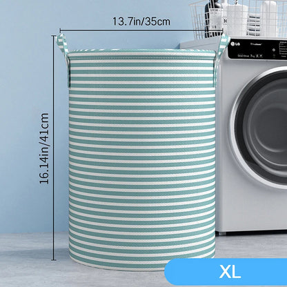 Foldable round Dirty Clothes Laundry Basket Household Bathroom Storage Bucket Toy Clothes Storage Bag Organizer