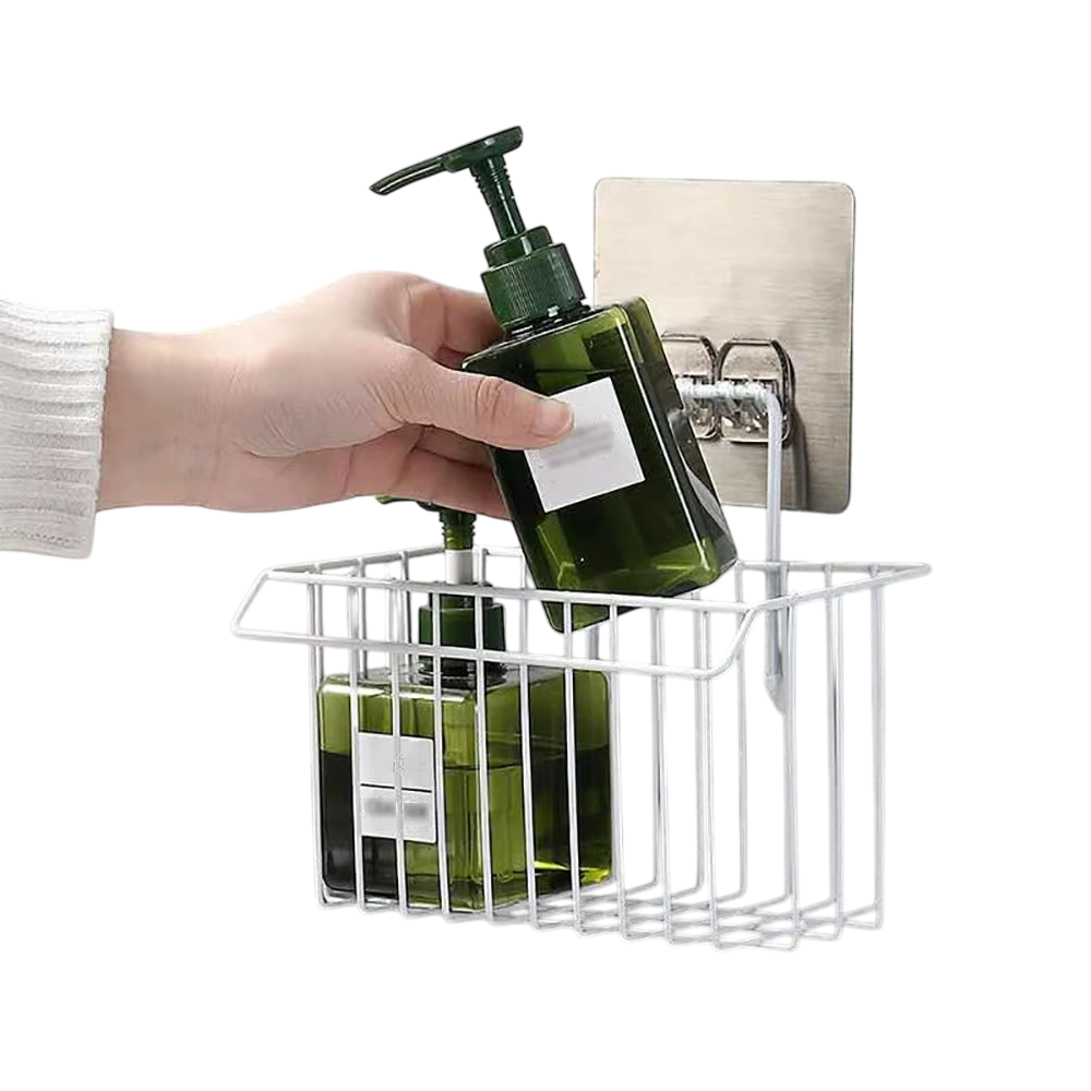 Hanging Storage Holder – perfect for organizing kitchen rags, dishcloths, and sponges. Keep your kitchen and bathroom tidy with this practical shelf basket. A must-have kitchen organizer!