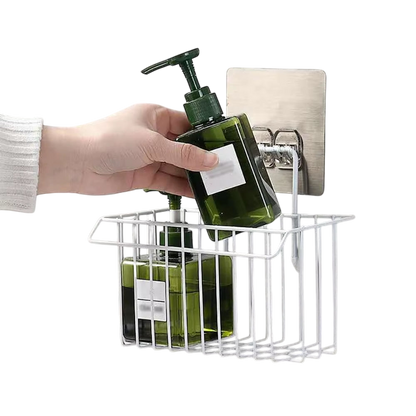 Hanging Storage Holder – perfect for organizing kitchen rags, dishcloths, and sponges. Keep your kitchen and bathroom tidy with this practical shelf basket. A must-have kitchen organizer!