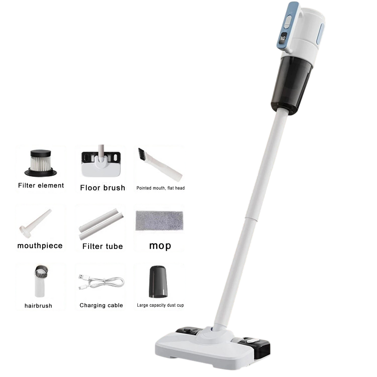 Achieve a spotless home with our Wireless Vacuum & Mopping Combo! Featuring multi-mode cleaning and a 90° rotating brush for deep cleaning, it’s lightweight and easy to maneuver. Revolutionize your cleaning routine today!