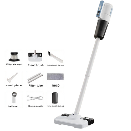 Achieve a spotless home with our Wireless Vacuum & Mopping Combo! Featuring multi-mode cleaning and a 90° rotating brush for deep cleaning, it’s lightweight and easy to maneuver. Revolutionize your cleaning routine today!
