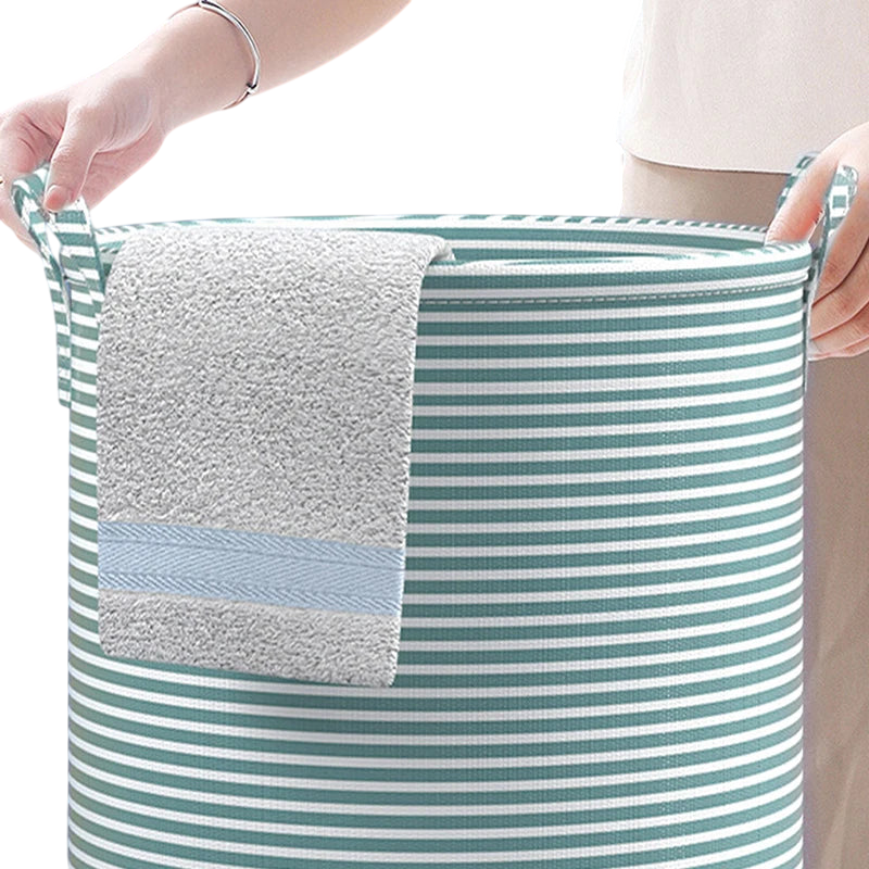 Keep your space neat with our foldable round laundry basket! Perfect for dirty clothes, toys, and more. Lightweight and stylish, it saves space and adds a touch of decor to any room. Your go-to organizer for easy tidying up!