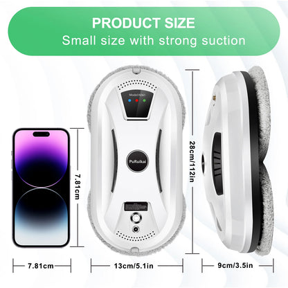 Meet the Puruikai Window Cleaning Robot! This smart vacuum cleaner offers one-key operation for effortless glass and wall cleaning. Enjoy spotless windows without the hassle—order now!