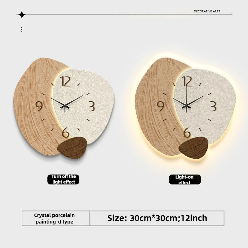Upgrade your space with the Fashion LED Light Wall Clock! This stylish, luminous, silent quartz clock is perfect for living rooms. Enjoy a hole-free design and modern decor, attracting more buyers!