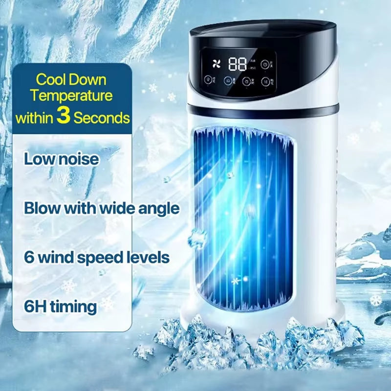 Portable Air Conditioner USB Mini Air Conditioner Air Cooler Fan Water Cooling Fan Air Conditioning Air Cooler for Home Office