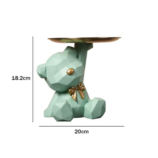 Add charm to your decor with the Bulldog Cool Sculpture! This stylish resin dog ornament doubles as a storage box with a tray, perfect for coins or small items. A unique Nordic table decoration that blends functionality and style!